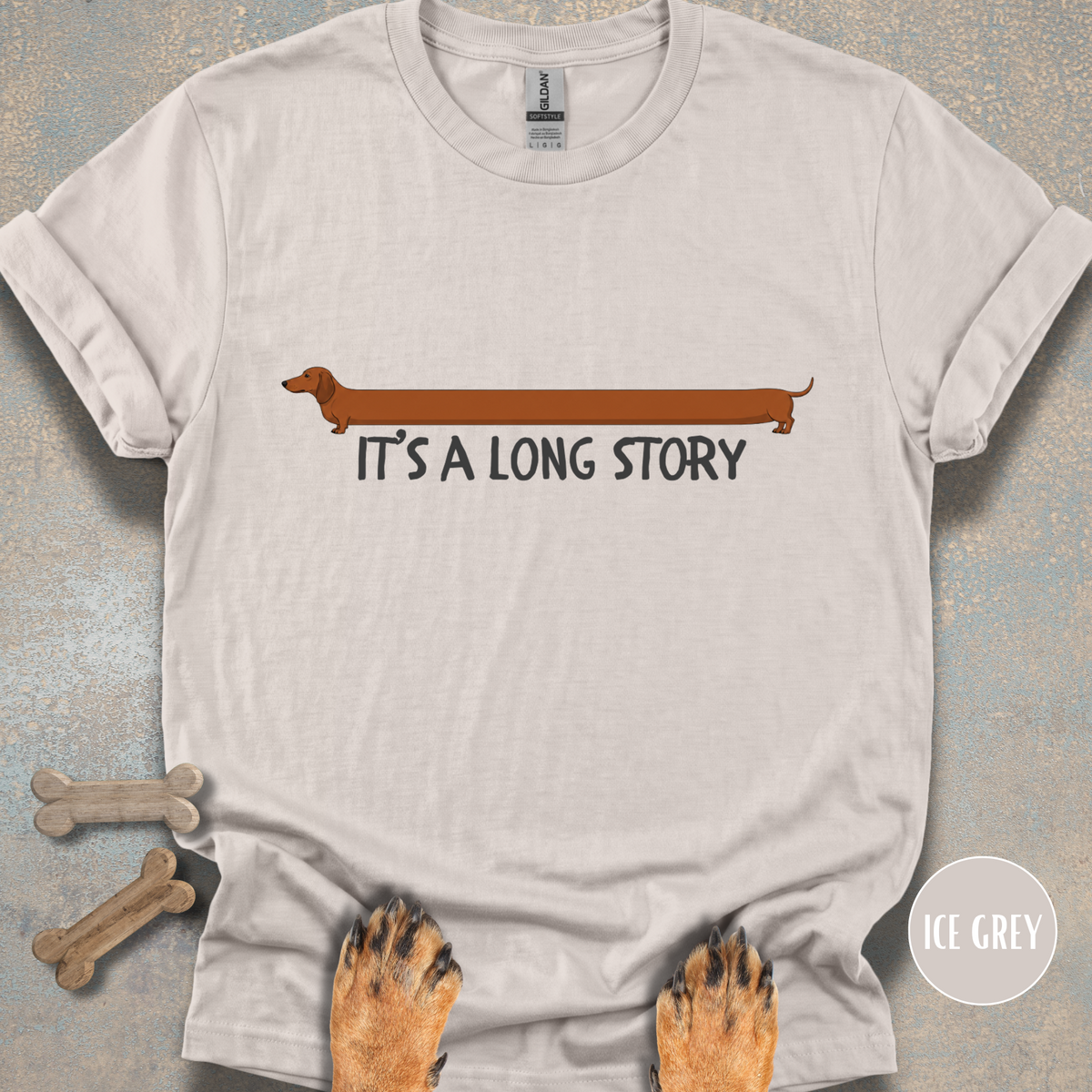 It's a Long Story Dachshund T-shirt