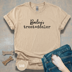 Personalized Treat Dealer Dog Lover T-shirt