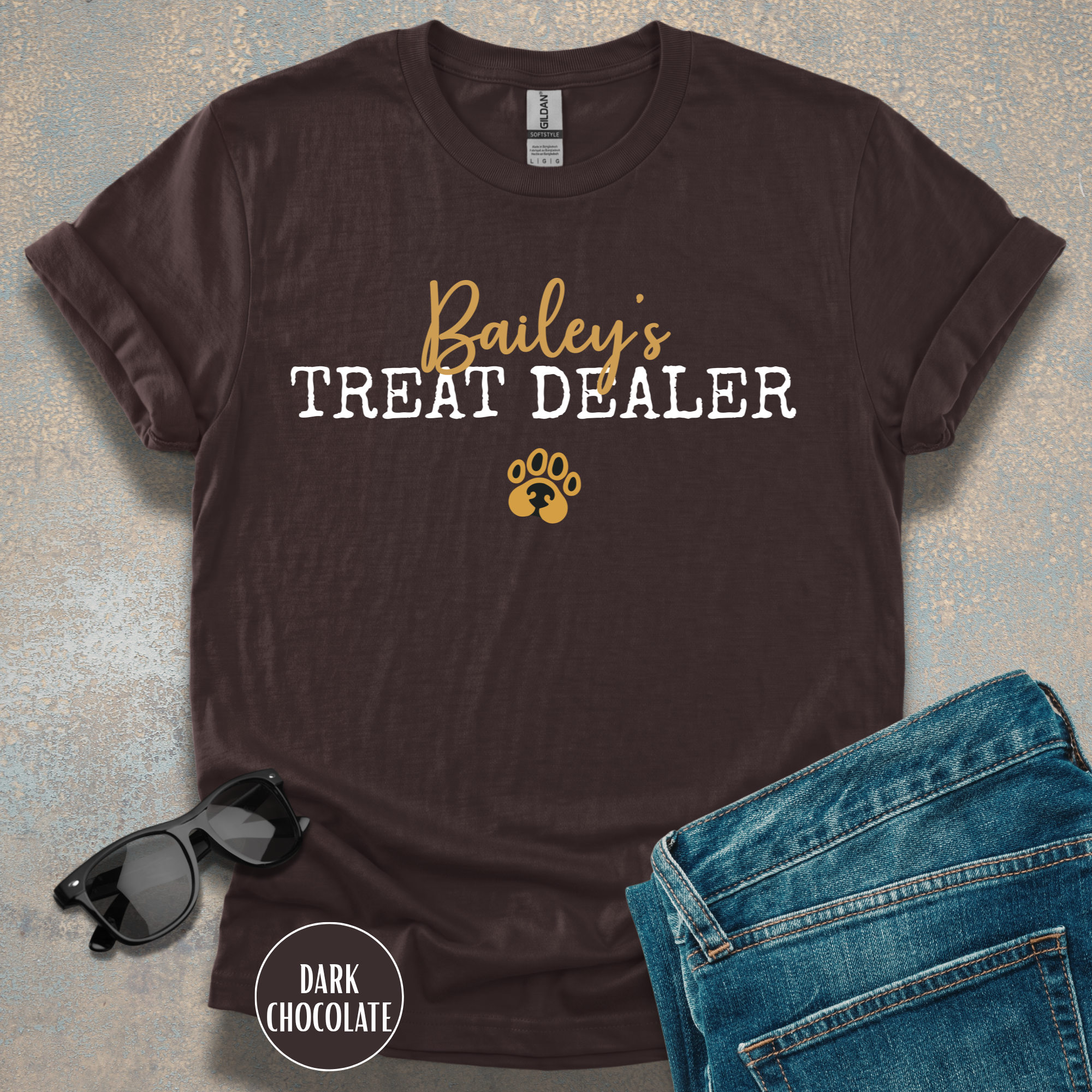 Personalized Treat Dealer Dog Lover T-shirt