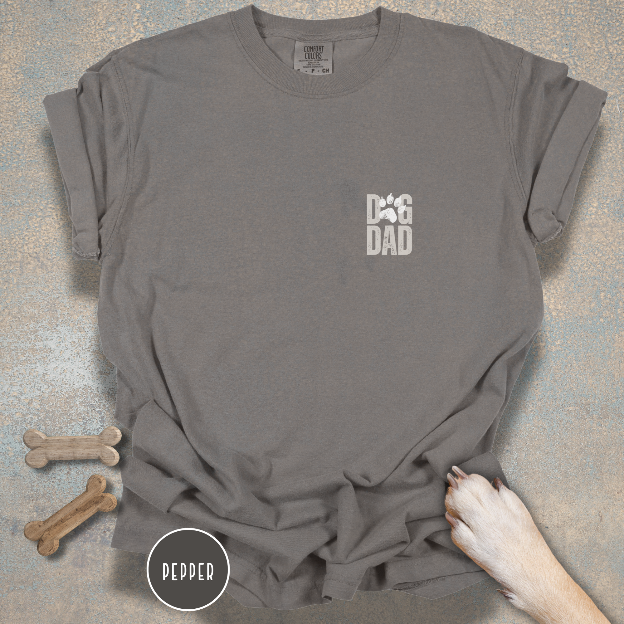Personalized Best Dog Dad Ever Comfort Colors T-Shirt