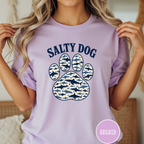 Salty Dog Shark Paw Print  T-shirt