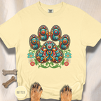 Groovy Mandela Paw Print T-shirt