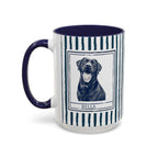 Dog Dad Pet Portrait Mug personalized with dog photo and name