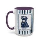 Dog Dad Pet Portrait Mug personalized with dog photo and name