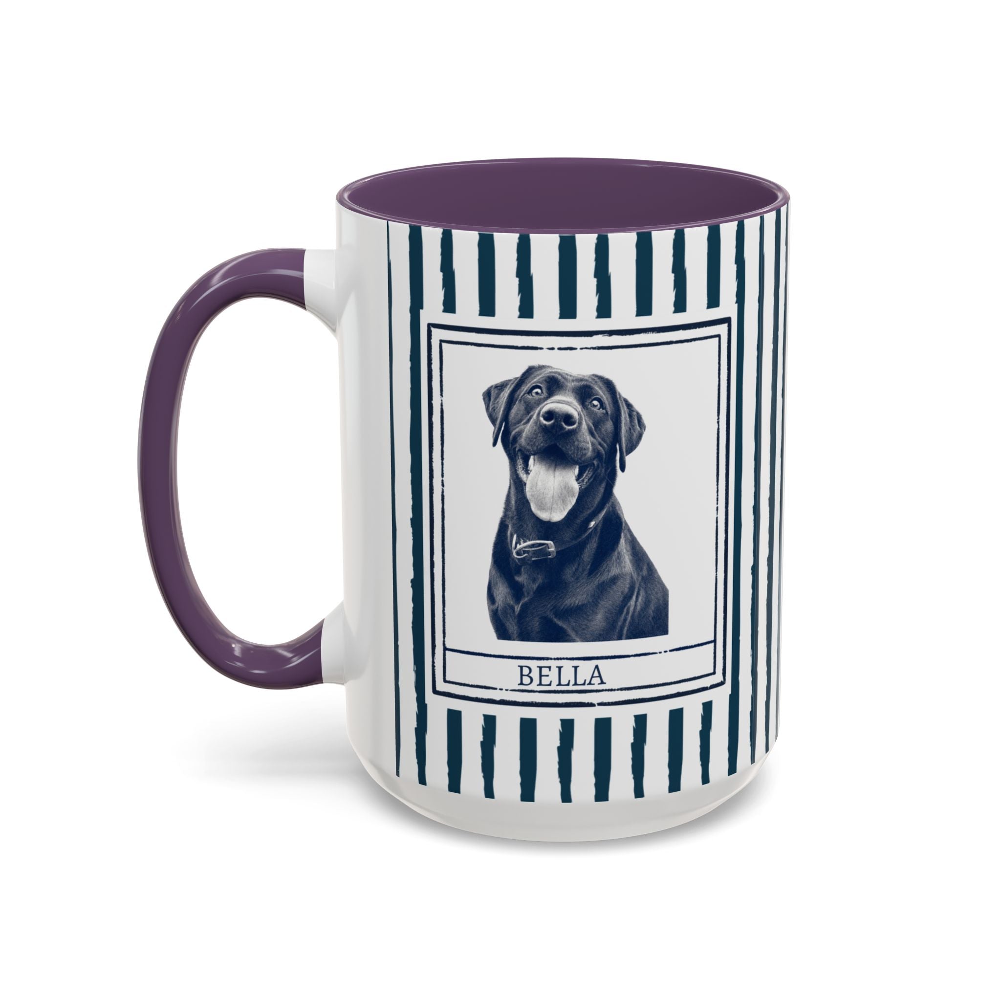 Dog Dad Pet Portrait Mug personalized with dog photo and name