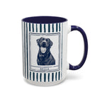 Dog Dad Pet Portrait Mug personalized with dog photo and name