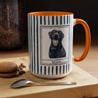 Dog Dad Pet Portrait Mug personalized with dog photo and name