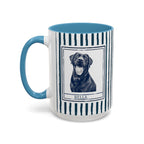 Dog Dad Pet Portrait Mug personalized with dog photo and name