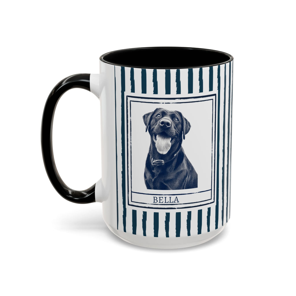 Dog Dad Pet Portrait Mug personalized with dog photo and name