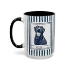 Dog Dad Pet Portrait Mug personalized with dog photo and name