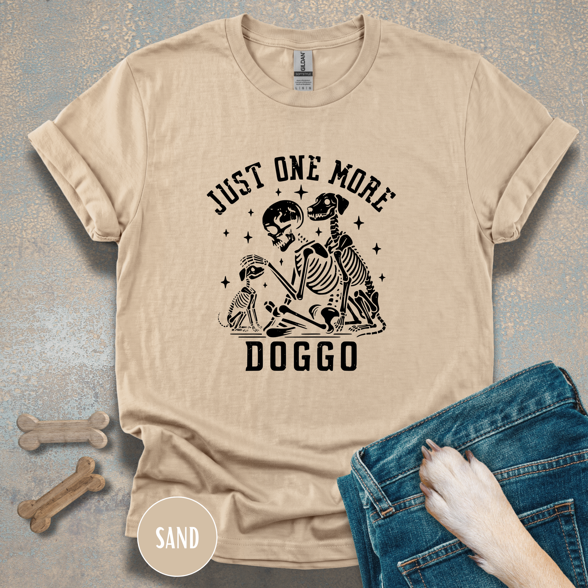 Just One More Doggo Tee | Skeleton Rescue Dog Lover T-shirt