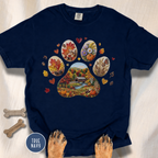 Fall in New England Dog Paw T-shirt