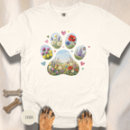 Meadow of Wildflowers Dog Paw T-Shirt