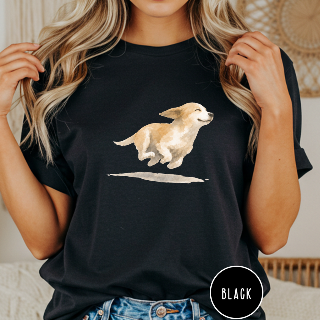 Dog Zoomies Watercolor T-Shirt