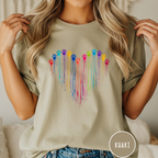 Paw Print Paint Heart T-shirt