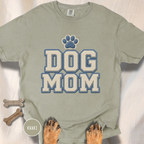 Dog Mom Faux Chenille Varsity T-Shirt