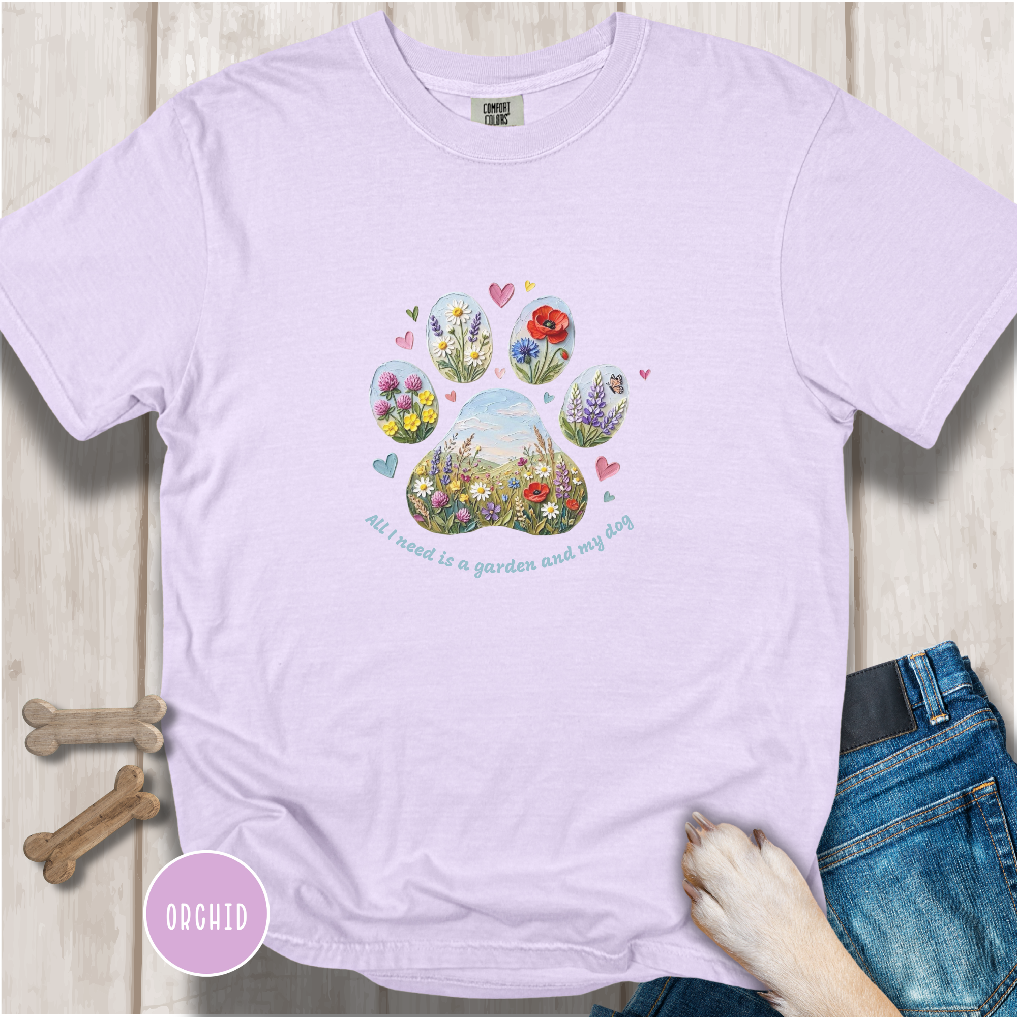 All I Need is a Garden and my Dog T-Shirt