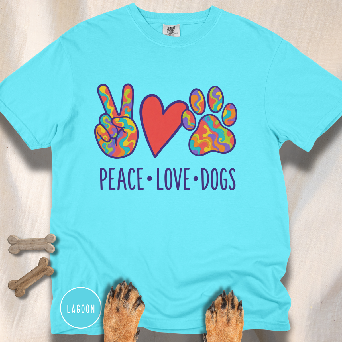 Peace Love Dogs T-shirt