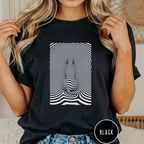 Gazing into Eternity Optical Art T-shirt