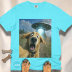 Dog UFO Selfie T-shirt