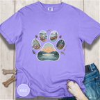 Lake Life Dog Paw T-Shirt