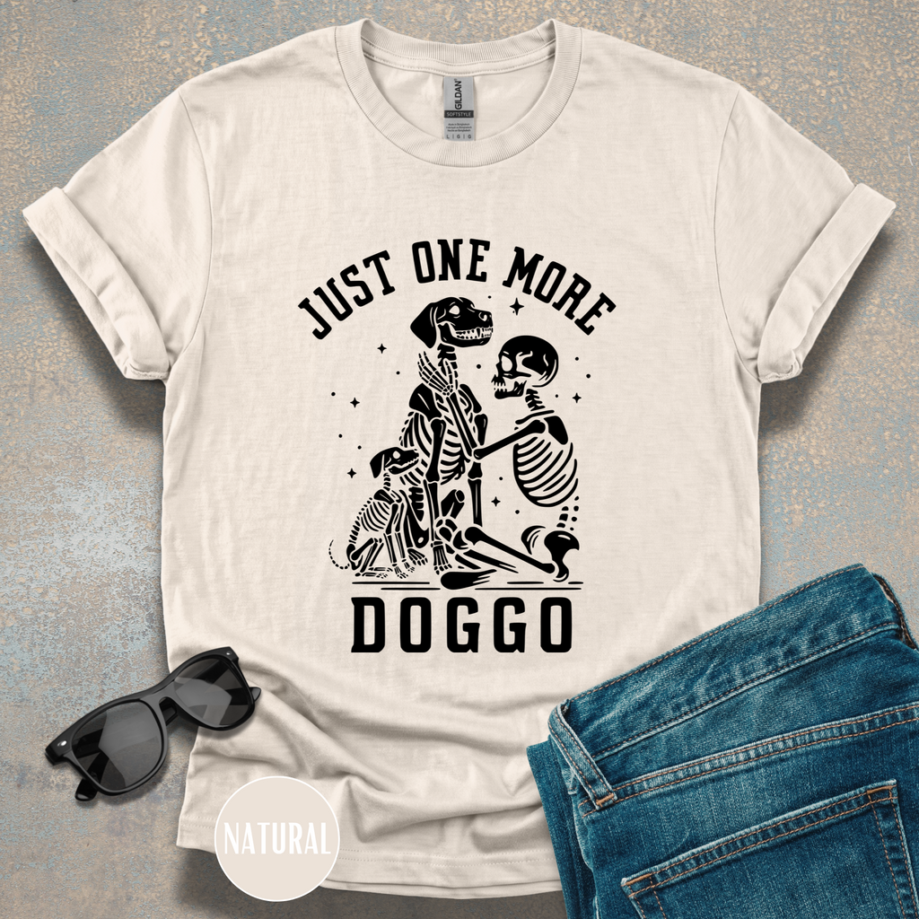 Just One More Doggo Adoption Shirt | Skeleton Rescue Dog Lover T-shirt