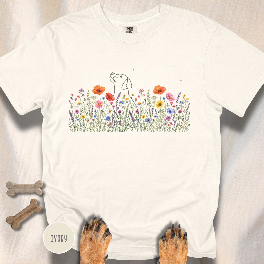 Among the Flowers and the Stars  T-shirt