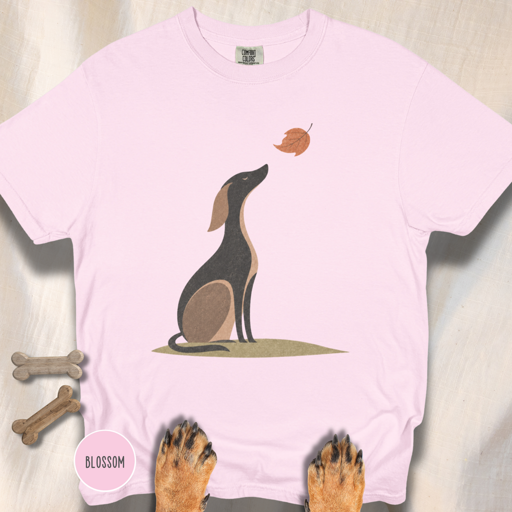 A Dog in Autumn T-shirt