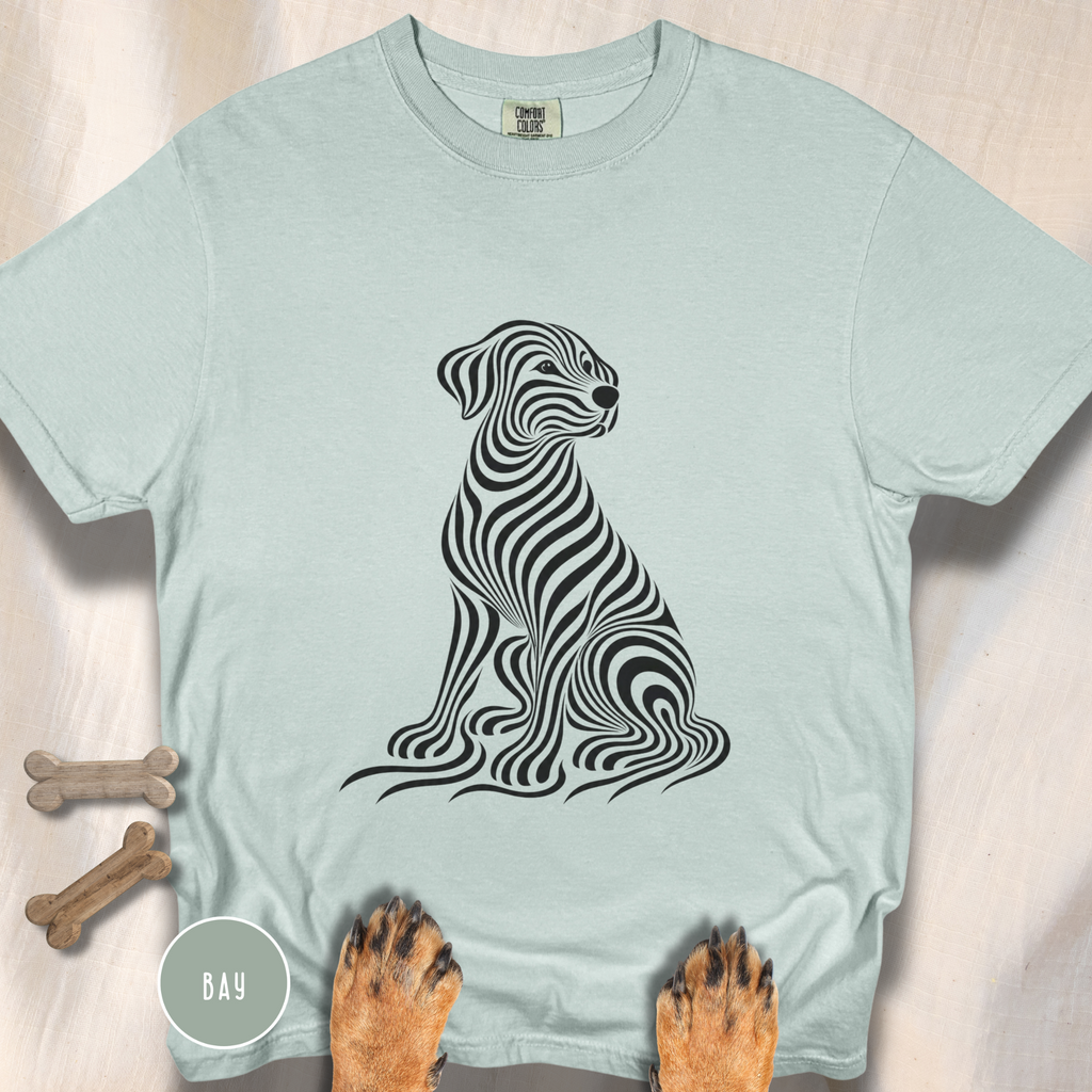 On My Wavelength Optical Art T-shirt