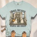 Dogs, Because People are Creepy Skeleton T-shirt