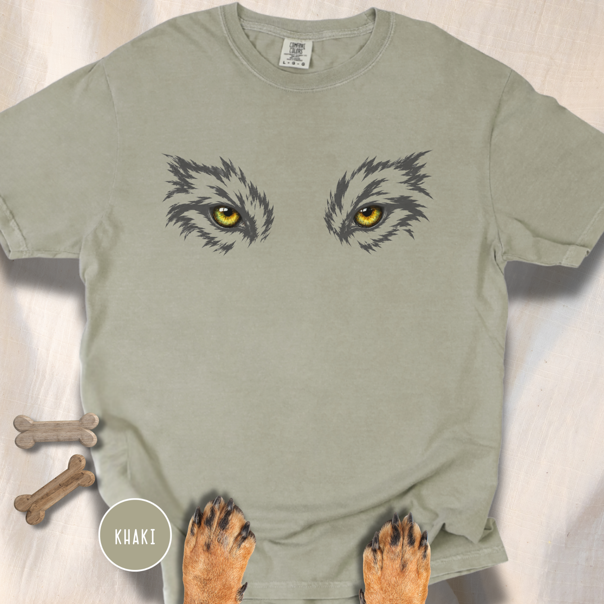 Golden Eyes of the Grey Wolf  T-Shirt