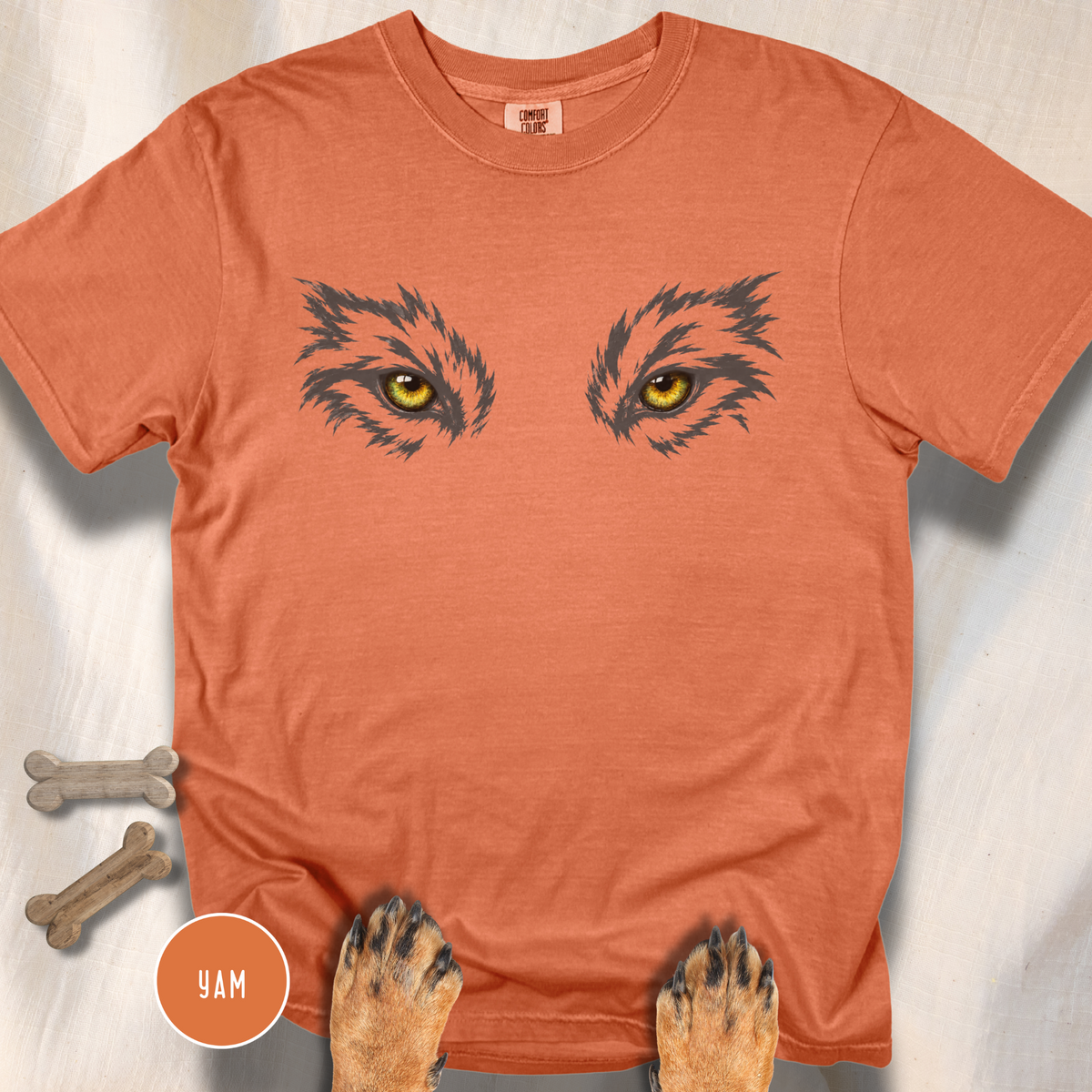 Golden Eyes of the Grey Wolf  T-Shirt
