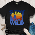 Stay Wild Big Foot and Dog T-shirt
