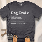 Personalized Dog Dad Definition T-shirt