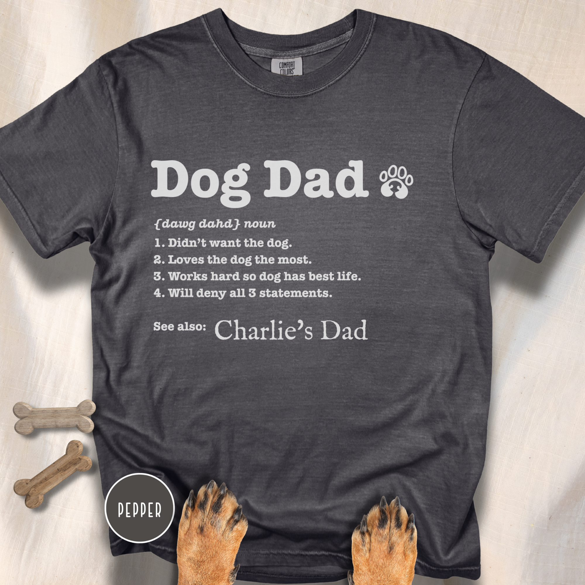 Personalized Dog Dad Definition T-shirt