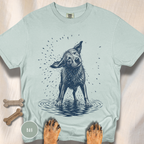 Dog Shaking Off Water T-shirt
