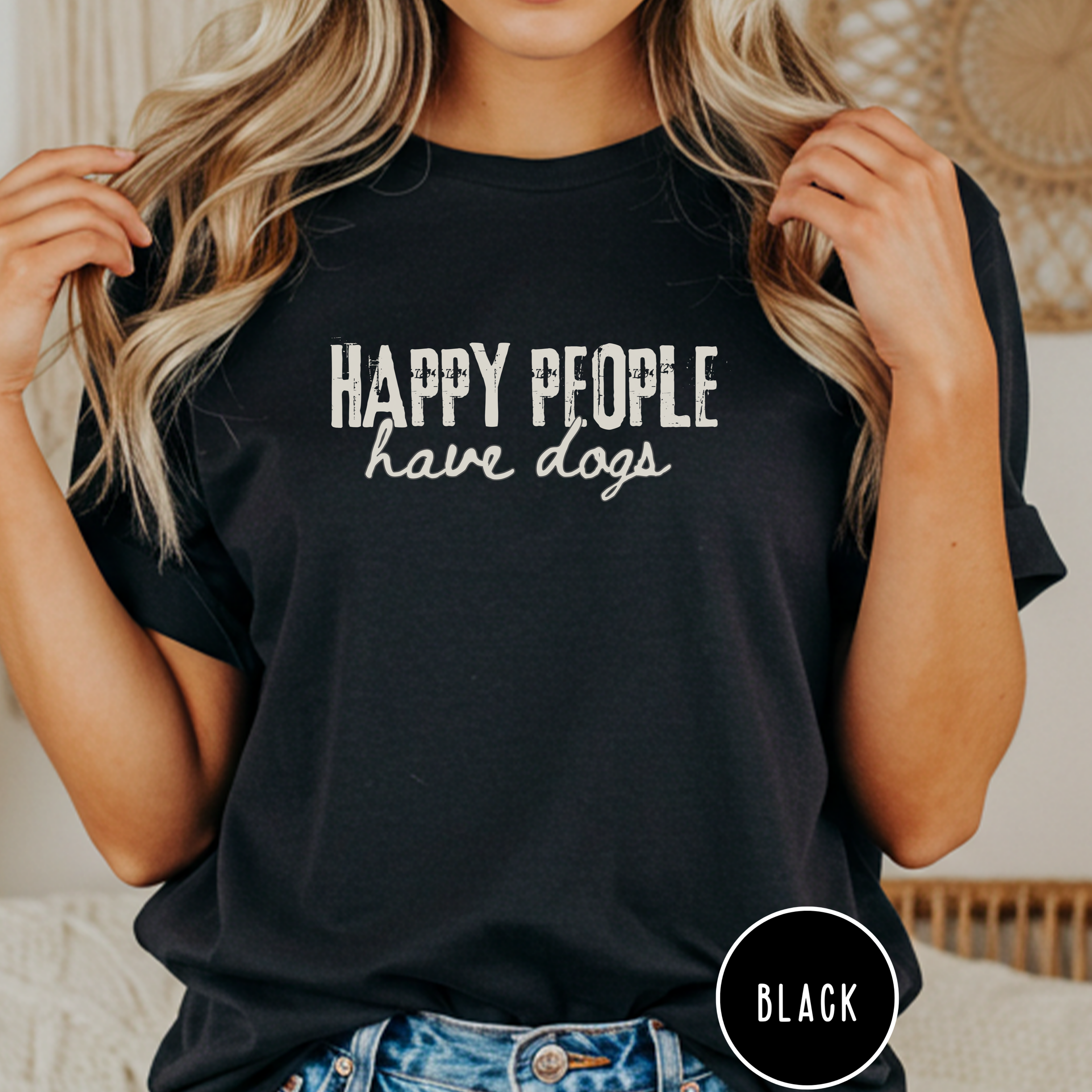 Happy People Have Dogs T-shirt