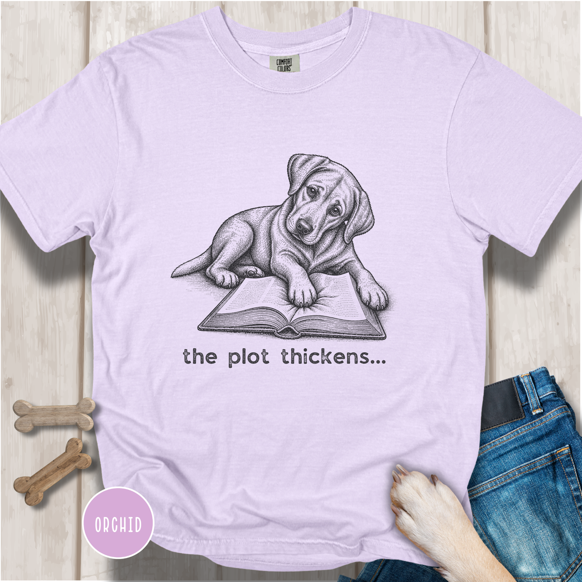 Labrador The Plot Thickens T-shirt