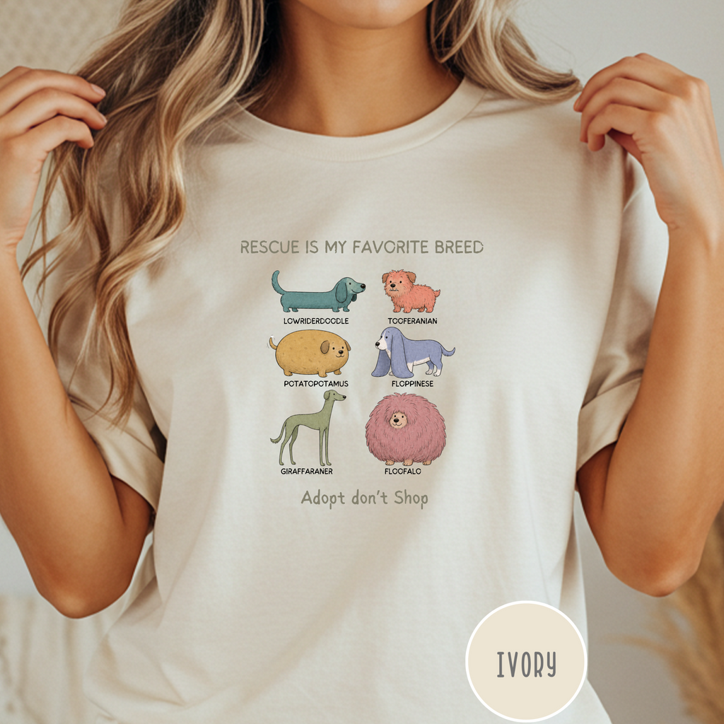 Rescue is My Favorite Breed  T-shirt