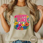 Dog in the Garden Happy Place T-shirt