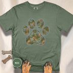 Paws in the Marsh Dog Paw T-Shirt