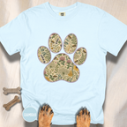 Honey Bee Vintage Botanical Dog Paw T-Shirt