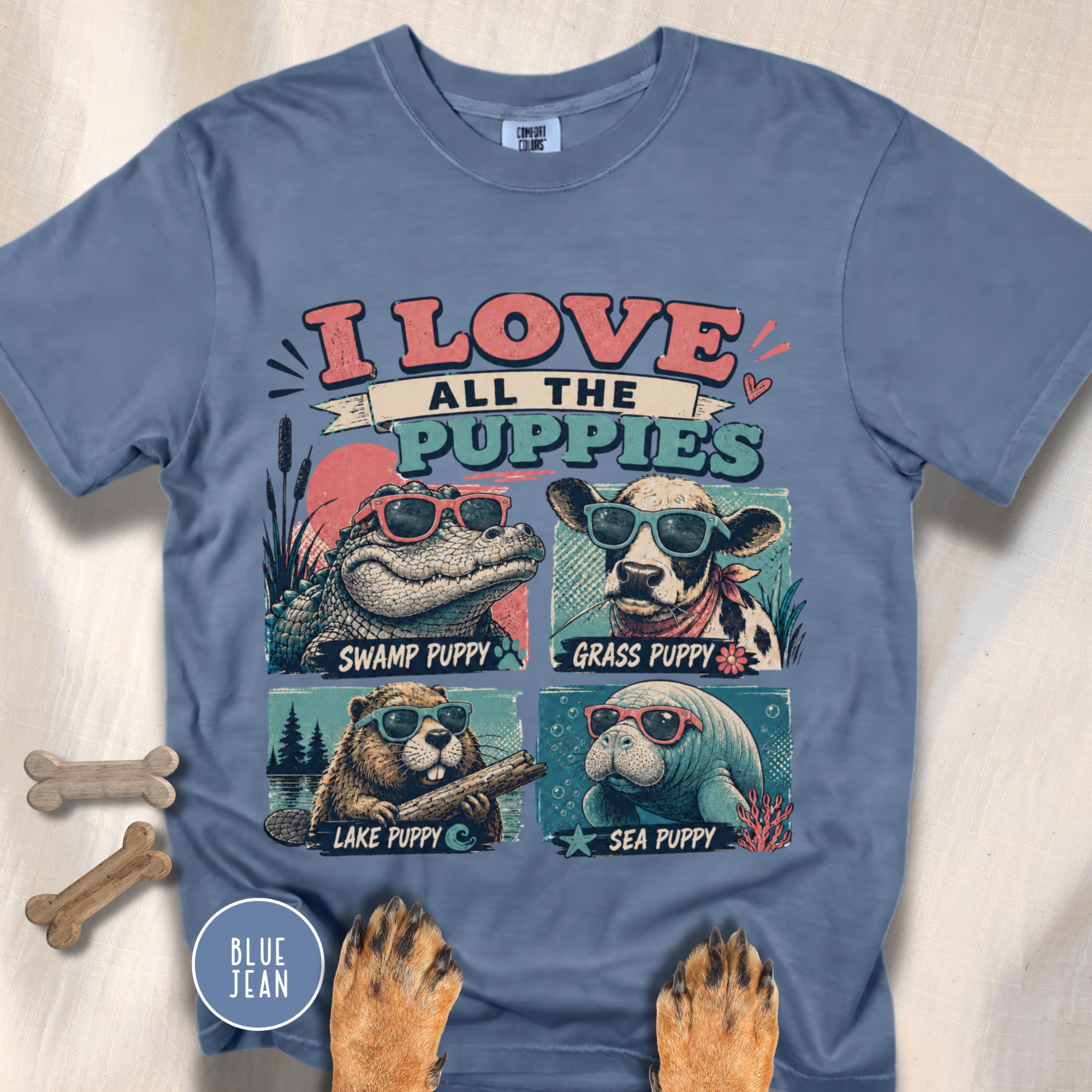 I Love All the Puppies T-shirt