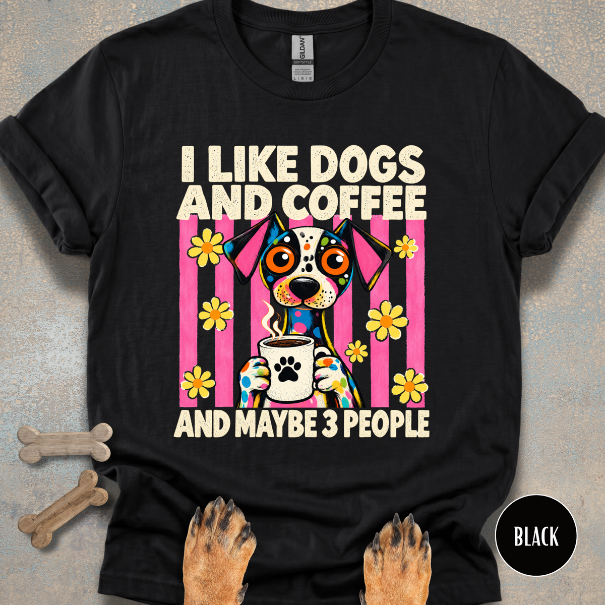 I Like Dogs & Coffee T-shirt