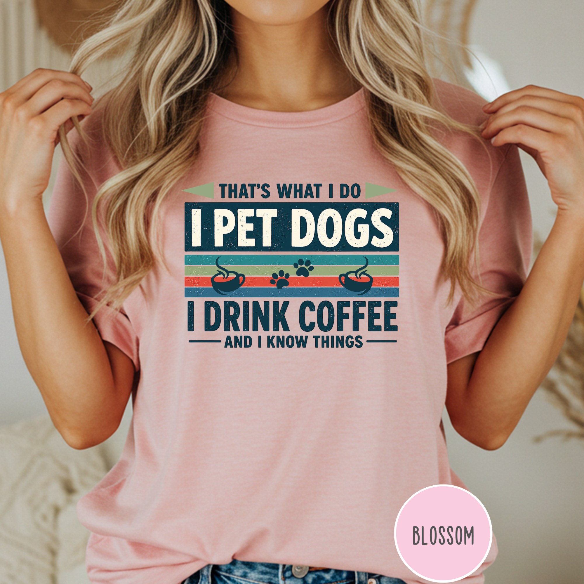 I Drink Coffee and Pet Dogs T-shirt