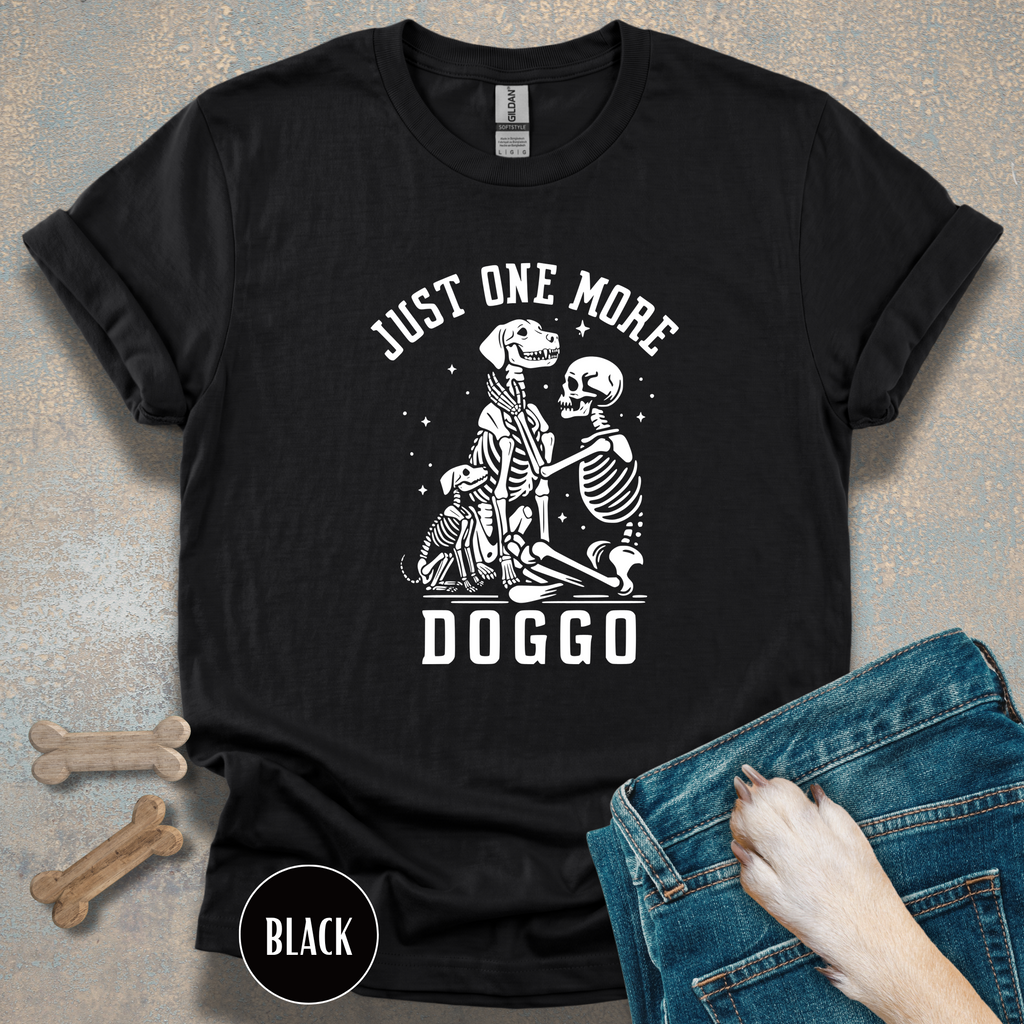 Just One More Doggo Adoption Shirt | Skeleton Rescue Dog Lover T-shirt