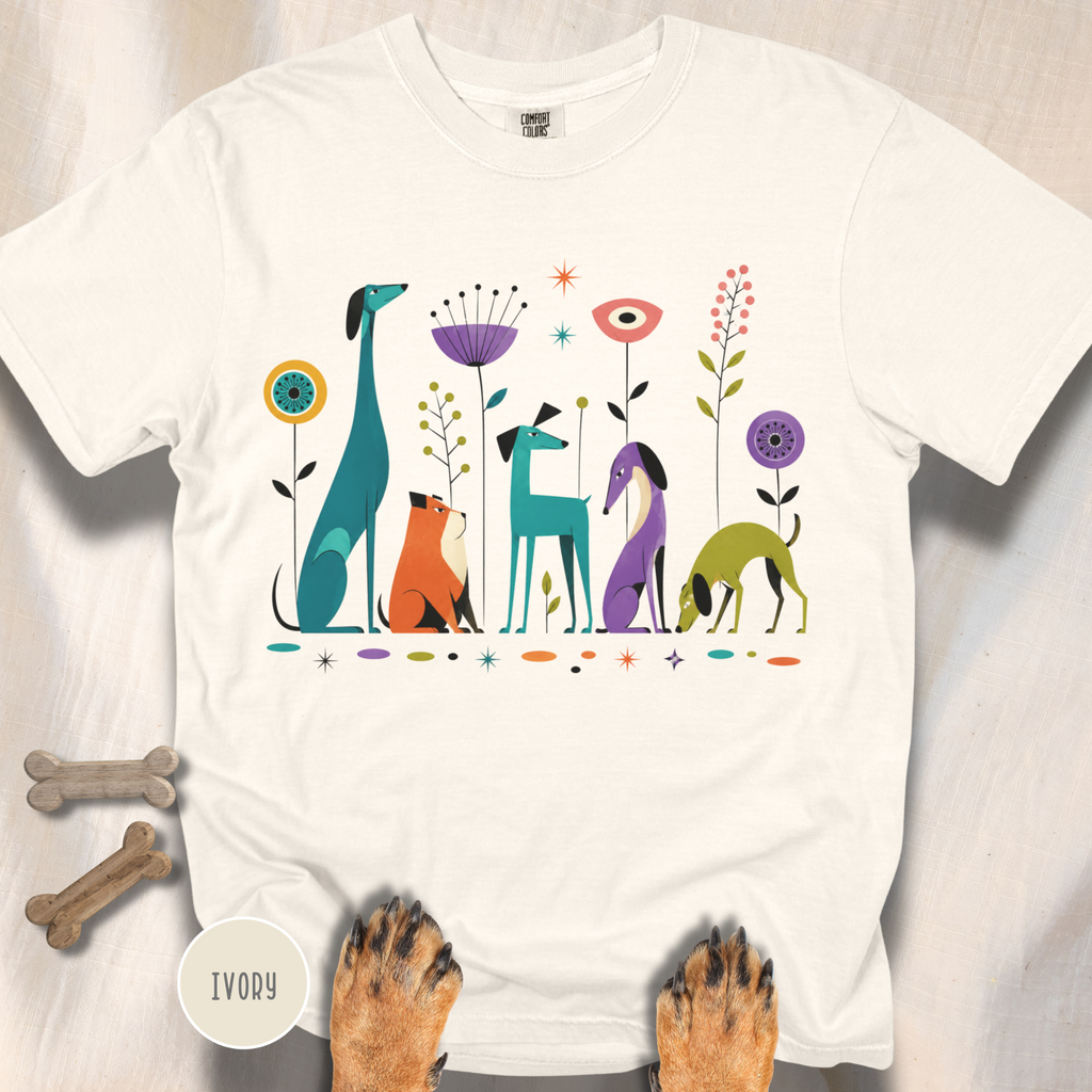 Atomic Dogs in the Garden of Strange T-shirt