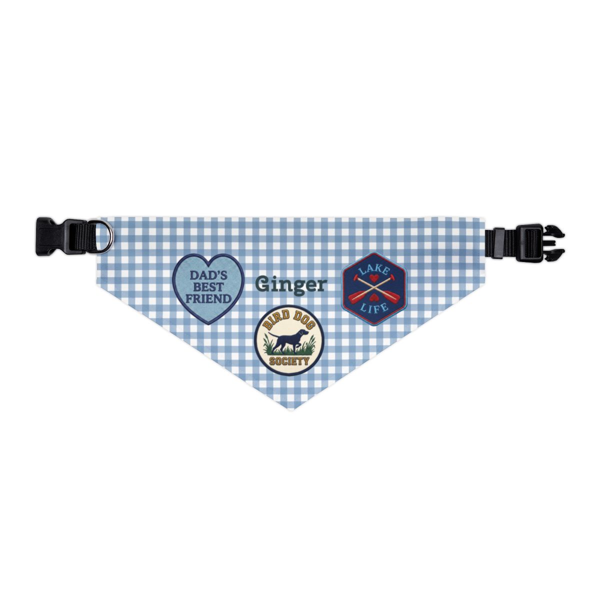 Personalized Adventure Dog Bandana | Choose Your Badges
