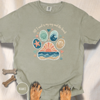 Coastal Dog Lover T-Shirt for Beach Loving Dog Moms