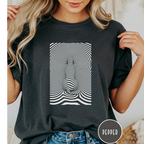 Gazing into Eternity Optical Art T-shirt